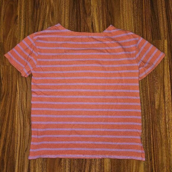 Old Navy Orange and Purple Striped Knit Top Womens Size Small - Picture 6 of 8
